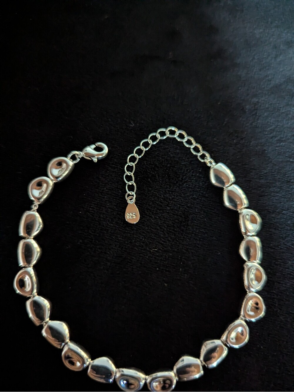 Sterling Silver 925 Bracelet Beaded Minimalist Luxury Preppy - Picture 4 of 6
